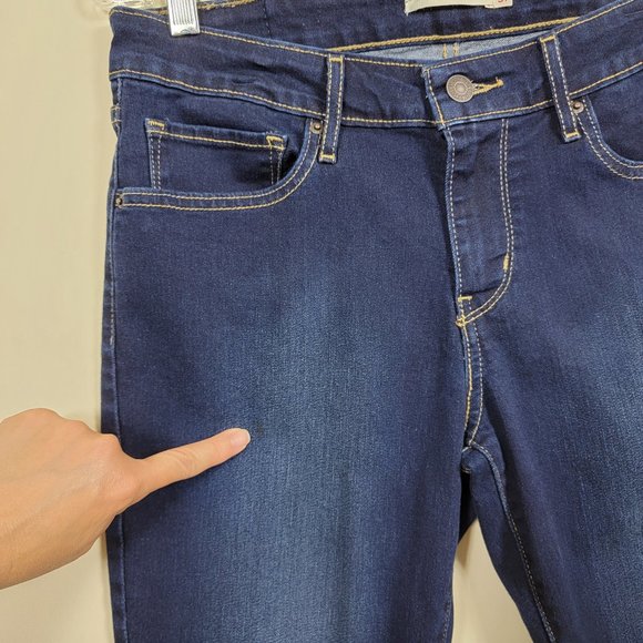 Levi's 711 Skinny Jeans Dark Wash Size 31 - Picture 11 of 14